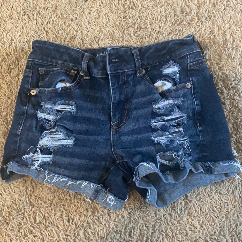 American Eagle Ripped Denim Shorts